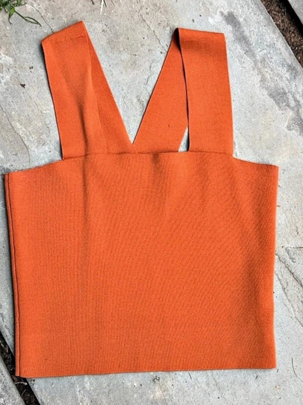 House of Harlow Rust Orange Knit Tank Top